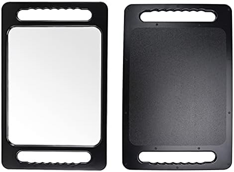 Ručno ogledalo za šminkanje u crnoj kutiji s dvostrukim ručkama salonsko ogledalo neraskidivo veliko ručno ogledalo za frizere pribor