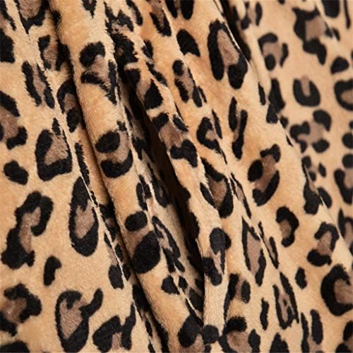 Fuax krzneni kaput žena topla vunena kompozitna kaputa kardigans leopard za žene duge rukave krznene kapute za žene nadmašuju
