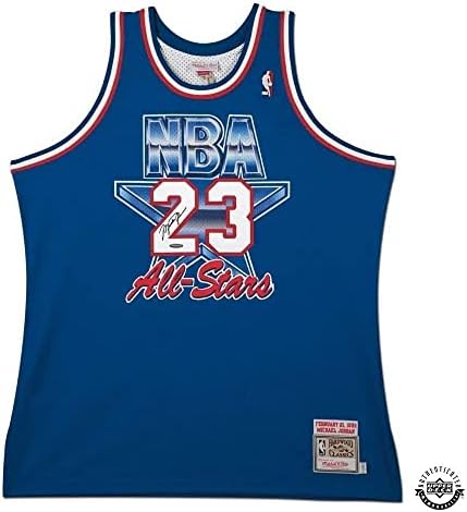 Michael Jordan Autogradd 1993 All -Star Game Autentic Mitchell & Ness Jersey - Gornja paluba - Autografirani NBA dresovi