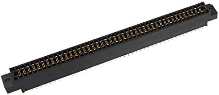 Crno-crno dvoredno 86 pinova s razmakom PCB konektora od 3,175 mm (86 mm s razmakom PCB konektora od 3,175 mm