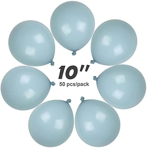 Izmaglica plavi baloni 10 inčni magli plavi lateks baloni prašnjavi plavi baloni 50 pcs rođendani baloni za zabave za zabave maturant