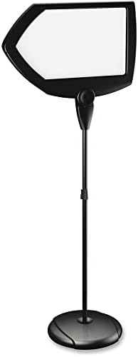 MasterVision držač znakova podne stazice, strelica, 25 x 17, 63 visoka, bijela površina, crna čelična okvir