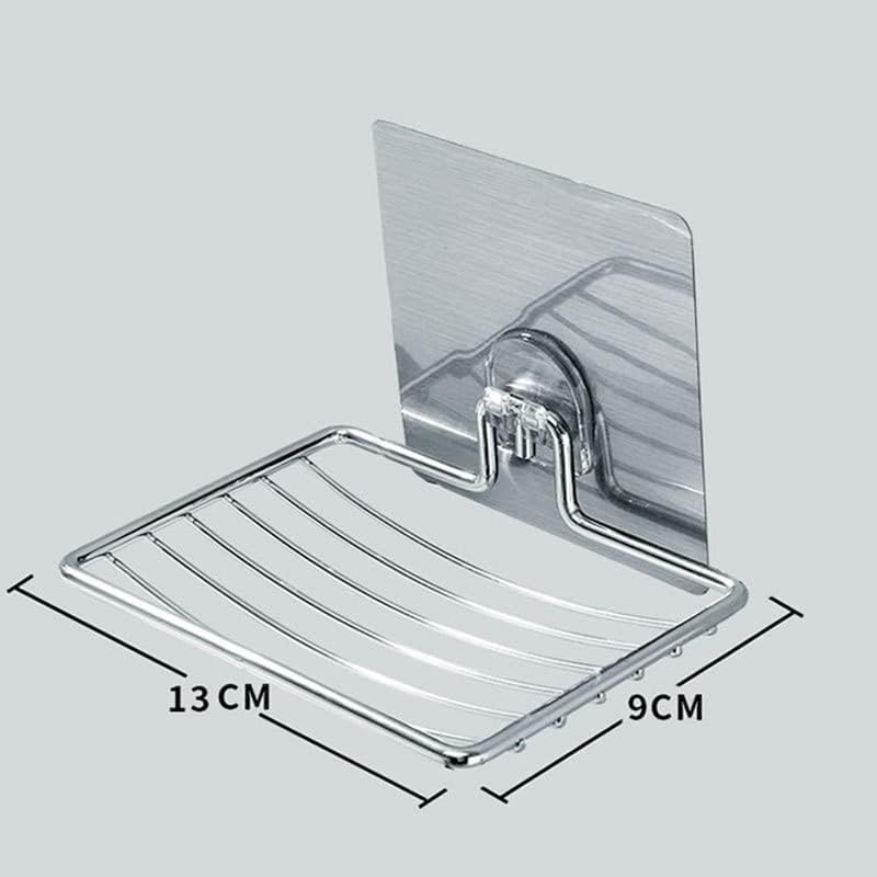DHDM sapun od nehrđajućeg čelika sapun kupaonice sapun posuda za pohranu zidna stalak za skladištenje ne bušenje