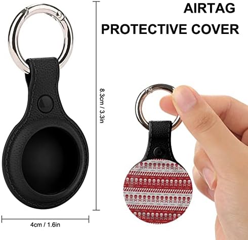 Sigurnosna traka s lubanjama i crvenim obrubom Zaštitna torbica kompatibilna s paketom, držač lokatora protiv gubitka s privjeskom