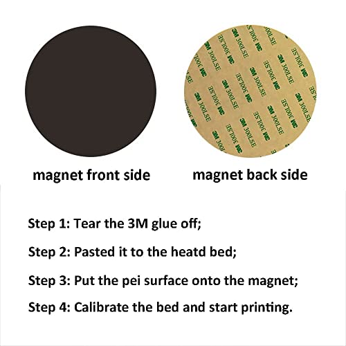 3-inčni pisač 265 mm fleksibilni list papira s okruglom magnetskom površinom za ljepljivu ploču od papira