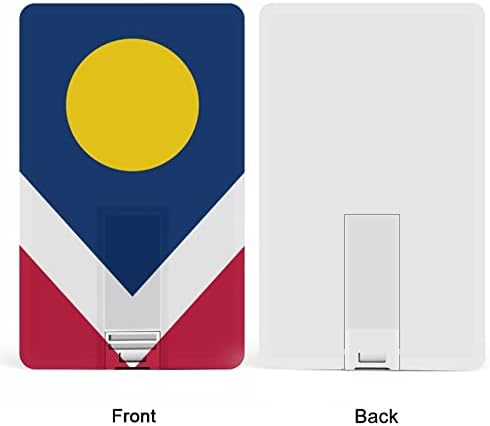 Denver City Flag Credit Bank kartica USB Flash pokreće prijenosni memorijski štap za pohranu tipki 32g