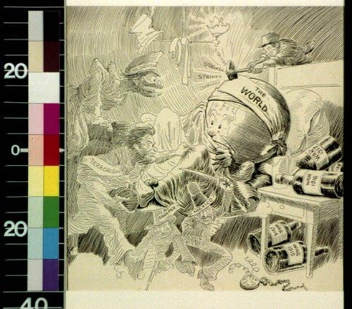 PovijesnaFindings Foto: Nervozna olupina, John Tinney McCutcheon, 1919?, Alkohol, komunizam, Zemlja, sanjanje