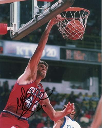 Mike Gminski Philadelphia 76ers Potpisan Autografirani 8x10 Fotografija W/COA