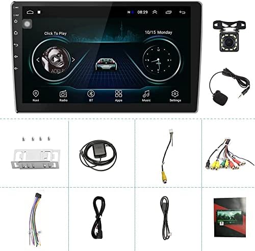 Auto stereo AMPrime Android Double Din osjetljiv na dodir Apple Carplay 10,1 , auto radio s podrškom za Bluetooth, WiFi, GPS, FM, SWC