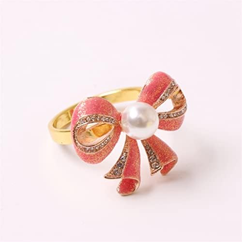 Ldchnh 12 komada prsten za salveti vjenčanje svečano ružičasti prsten za salveti legura salveti prsten za vjenčanje tabletop ukras