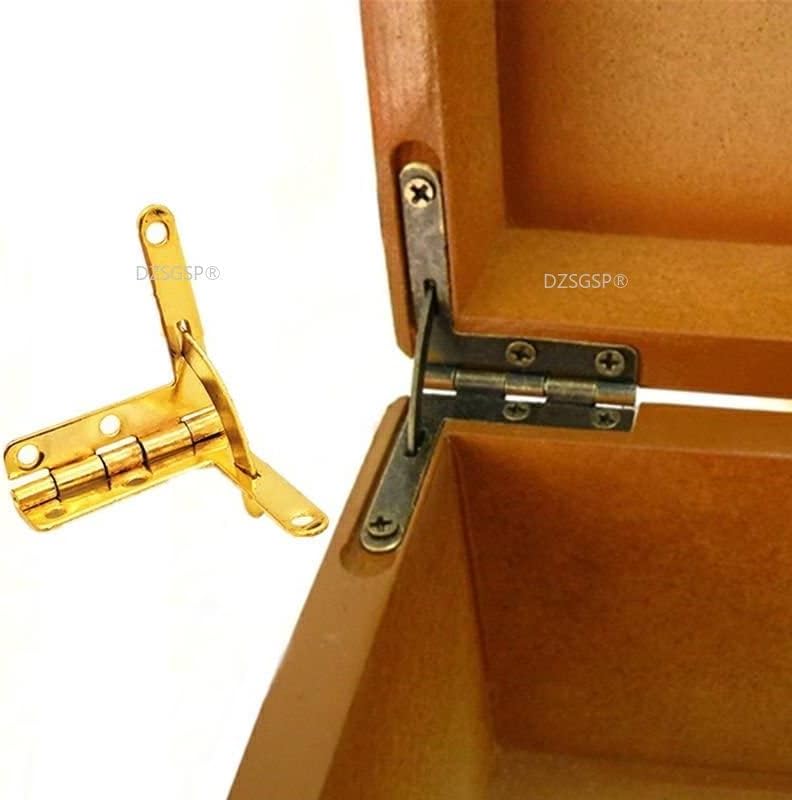 10pcs90 stupnjeva 30x33 mm kutni vinski kućište kutije drvena poklopca drvena kutija podržava zglob za male drvene nakit bakrene šarke