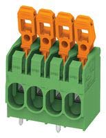 5/4-7,5-in-terminalni blok za spajanje žica na ploču, 7,5 mm, 4 položaja, 24 inča, 10 inča, 6 mm 2, zasun