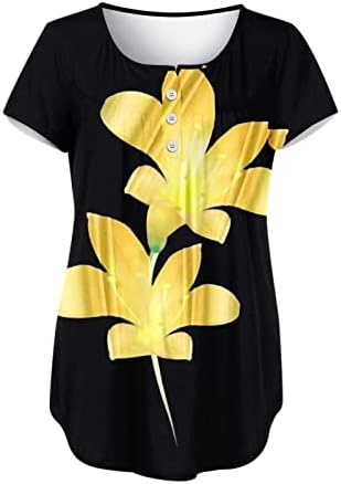 Ženske majice plus size Plus Tunika za skrivanje trbuha majice kratkih rukava ljetne majice A-liste elegantne casual bluze