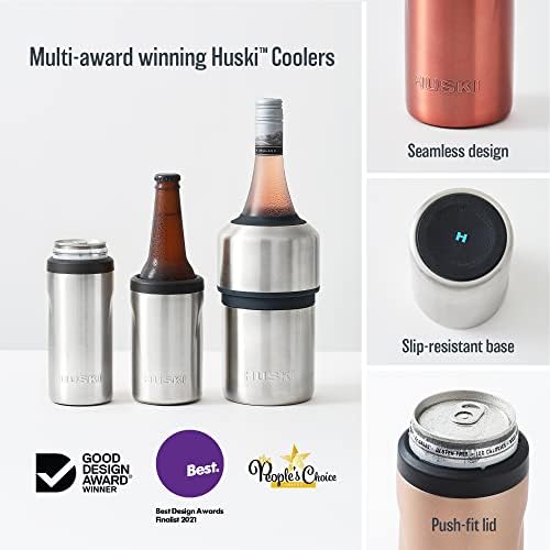 Huski Slim Can Cooler | Novo | Premium 12oz Skinny držač pića za tvrdi seltzer, pivo, soda | Trostruko izolirano 316 nehrđajući čelik