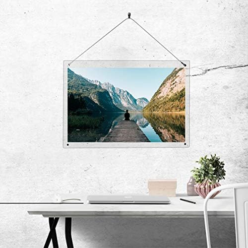 Niubee Clear akrilni zidni okvir za slike B3 Veličina, 14x20 inčni nakošeni radna površina bez okvira pleksiglasa fotografija fotografija