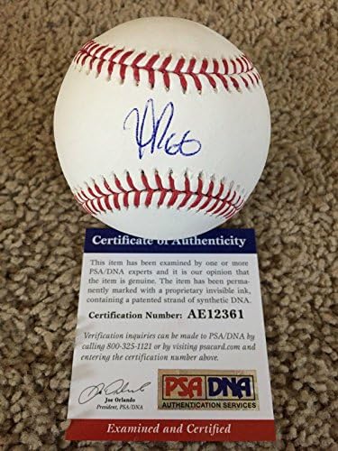 Yasiel Puig la Dodgers potpisao je autogram OMLB Službeni bejzbol PSA DNA AE12361 - Autografirani bejzbol