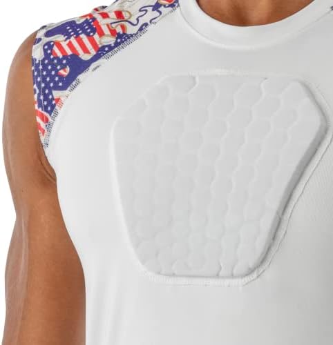Zaštitna majica za prsa, štitnik za srce i prsnu kost s podstavom za bejzbol, nogomet, lacrosse i golmane veličine mladih i odraslih