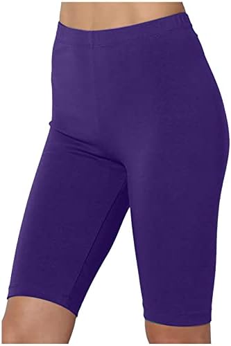 Biciklističke kratke hlače za žene, 8 mekana plus veličina ženskog visokog struka za kontrolu trbuha za koljeno, trčanje joga trčanje