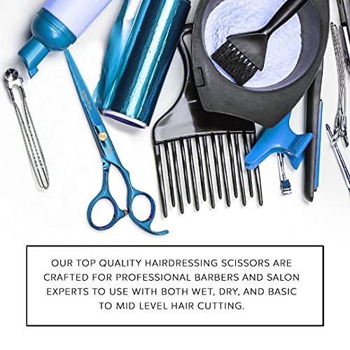 Dreamcut Professional Barber Shears titanium obloženo plavo, 440c