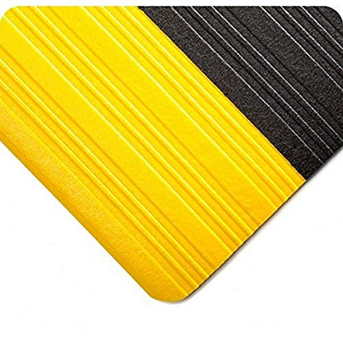 Spužvasti tepih od 951. 38 do 4 do 18 inča, duljina 18 inča, širina 4 inča, debljina 3/8 inča, crna sa žutom bojom