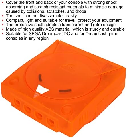 Housing Shell, plastična zaštitna školjka narančasta sveobuhvatna zaštita za Sega Dreamcast DC