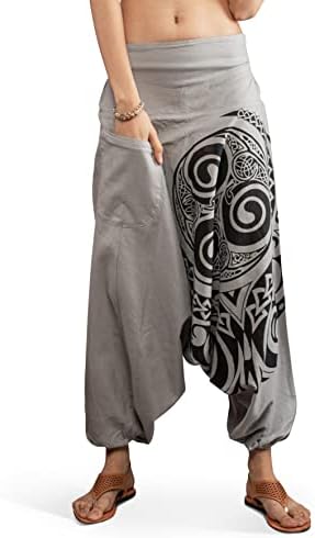 Tvrtka Veshti pamučna plemenska tiskana boemska harem joga - udobne pidžame hlače | hipi joggers | ljetna odjeća Boho