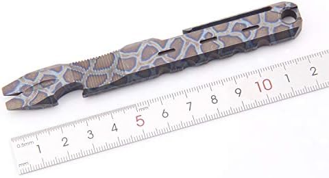 Titanium pry bar crowbar izvlačenje noktiju vanjski preživljavanje s džepnim kopčom velika teška poluga EDC multifunkcionalni alat
