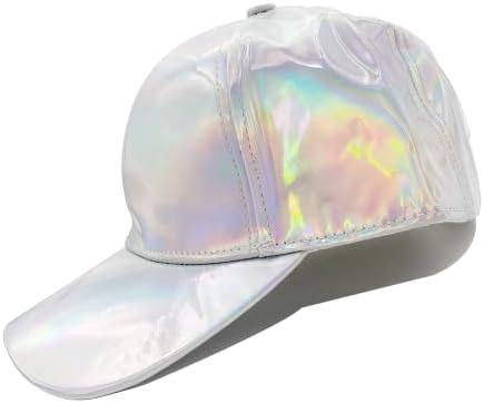 Unisex sjajni holografski bejzbol kapica moda podesiva hladna duga reflektirajući hip hop kape za muški ženski šešir