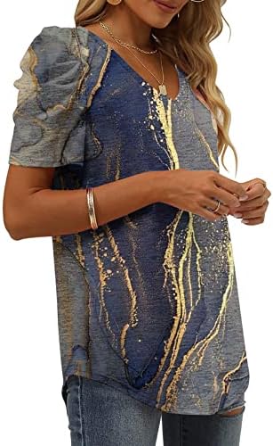 Ženska majica za marendu s kratkim napuhanim rukavima 2023. pamučna bluza, majica za Tinejdžerke Ljeto-Jesen