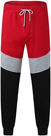 Muški trenerci set 2 komada znojne atletske dukserice i joggers patchwork hoodies casual outfit jogger teretana