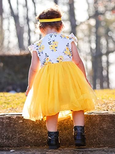 Djevojke casual haljine Little Kids Cvjetna ljetna haljina limun Halter Sundress mališana odjeća