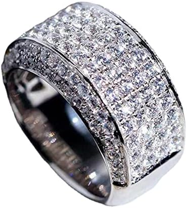 2023 novi polukrug Memorijalni krug cirkonijev prsten s dijamantnim umetkom puni spomen prstenovi alarmni prstenovi za tinejdžere