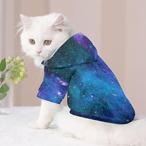 Svemirska galaksija mačka jednodijelna košulja trendi psa kostim s dodacima za kućne ljubimce