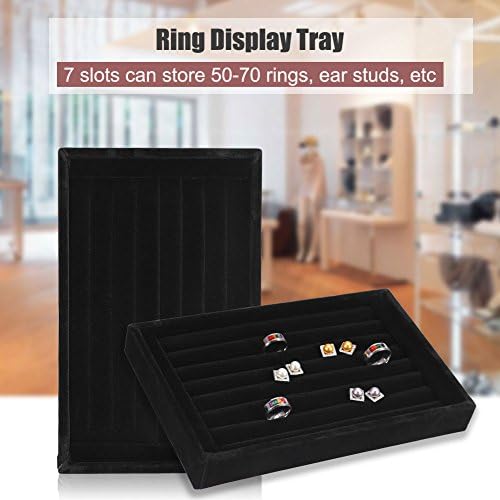 Wal prednji 4 boje prstenasta prstena prstena za prikaz ladice modni nakit Organizator kutija iz vitrina