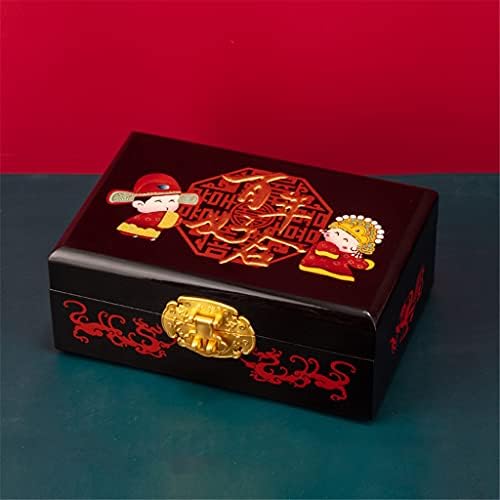 Retro kutija za nakit kineska karirana narukvica naušnice princeza za pohranu nakita kozmetička torba vjenčani poklon