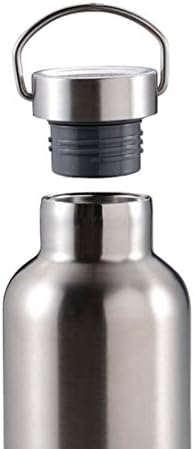 Kapetan Stag UE-3365 Sportska boca, izravno piće, boca s dvostrukim nehrđajućim čelikom, vakuum izolirana, HD boca, 20,3 fl oz, srebro,