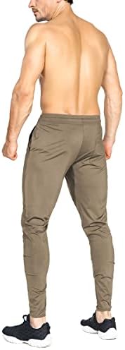 Brokig muške lagane joggerne hlače, muške treninge treninga s džepom s patentnim zatvaračem