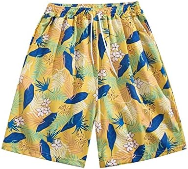 Modne ploče kratke hlače muškarci lagane široke noge havajske plaže kratke hlače brze suhe ležerne ljetne plaže kratke hlače