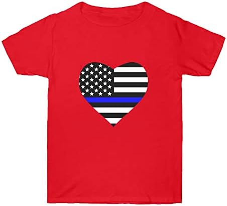 4. srpnja Košulje žene USA zastave majice Ljetne ležerne vrhove majice kratkih rukava Košulje pruge za kravate udobne labave košulje