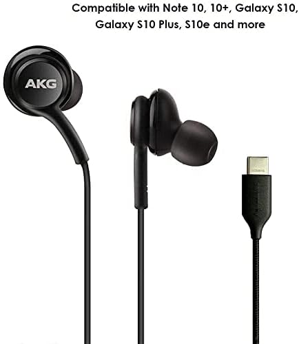 K88 Earbuds Stereo slušalice za Galaxy Note 10, Napomena 10+, Galaxy S10, S9 Plus, S10E - DJ Udaljeni kabel s mikrofonom i volumenom