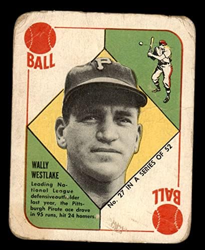 1951. Topps 27 Wally Westlake Pittsburgh Pirates Fair Pirates