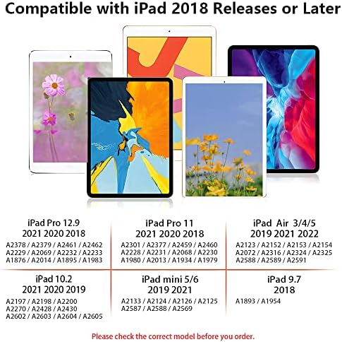 za Apple iPad Pro 11/12.9, iPad 10. / 9-og / 8. / 7. / 6. generacije, iPad Mini 5/6 druge generacije, iPad Air 3/4-og generacije /iPad