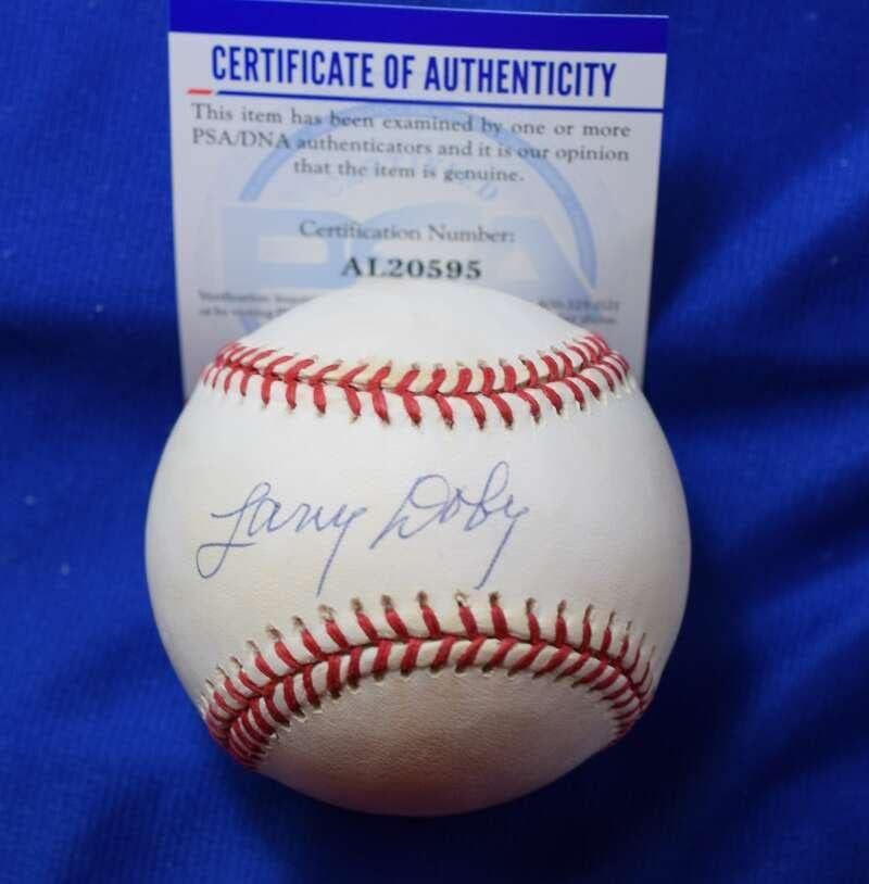 Larry Doby PSA DNA Coa Autogram American League Oal potpisao bejzbol - Autografirani bejzbols