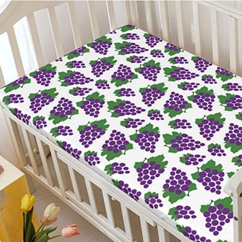 Violet tematski obloženi krevetić, Standardni madrac s krevetićima ugrađeni list mekanog madraca za malu madracu ugrađen za dječicu