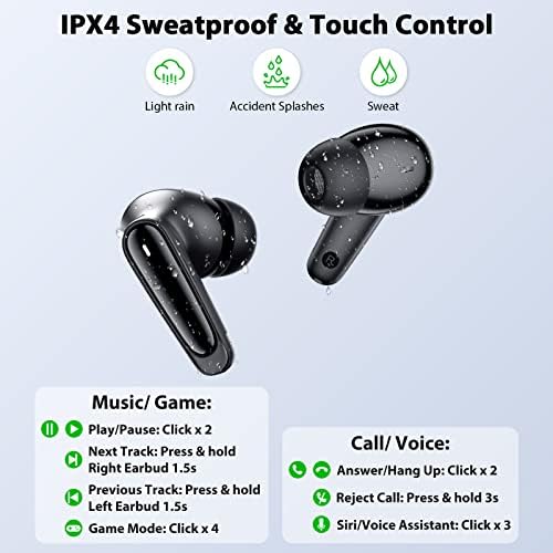 Cooya bežične ušice Bluetooth 5.2 Slušalice za Samsung S23 Ultra S22 A14 A53 igračke slušalice Dual Mic Dinamički upravljački programi