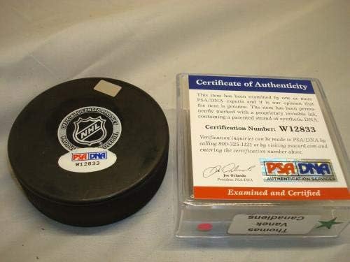 Thomas Vanek potpisao je hokejaški pak Montreal Canadiens s autogramom od 1 do 1 do NHL pakova s autogramom