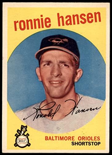 1959. Topps 444 Ronnie Hansen Baltimore Orioles ex Orioles