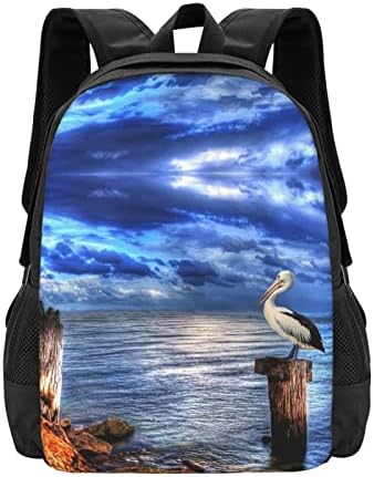 Pelikan ptice plavo more nebo školski ruksak veliki ruksak za fakultet ležerna torba za knjige putni ruksak za djevojčice dječaci tinejdžeri