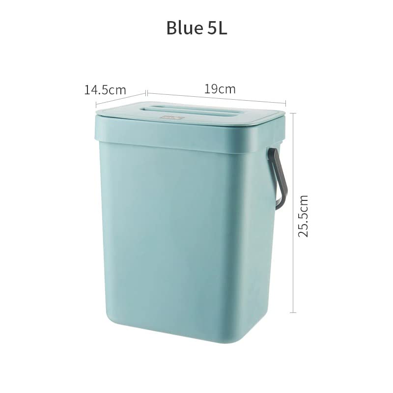 Kuhinjska plastična kanta za smeće, 5L viseća kanta za smeće za kuhinjsku zid montiranu kupaonicu kante za smeće za toalet kanta s