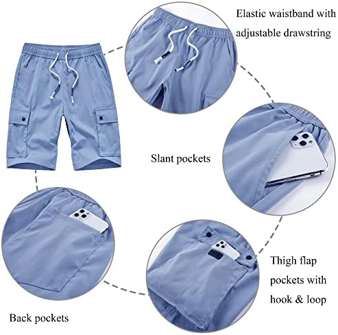 Vtuaol ženske teretne kratke hlače povremene elastične struke udobne opuštene kratke hlače